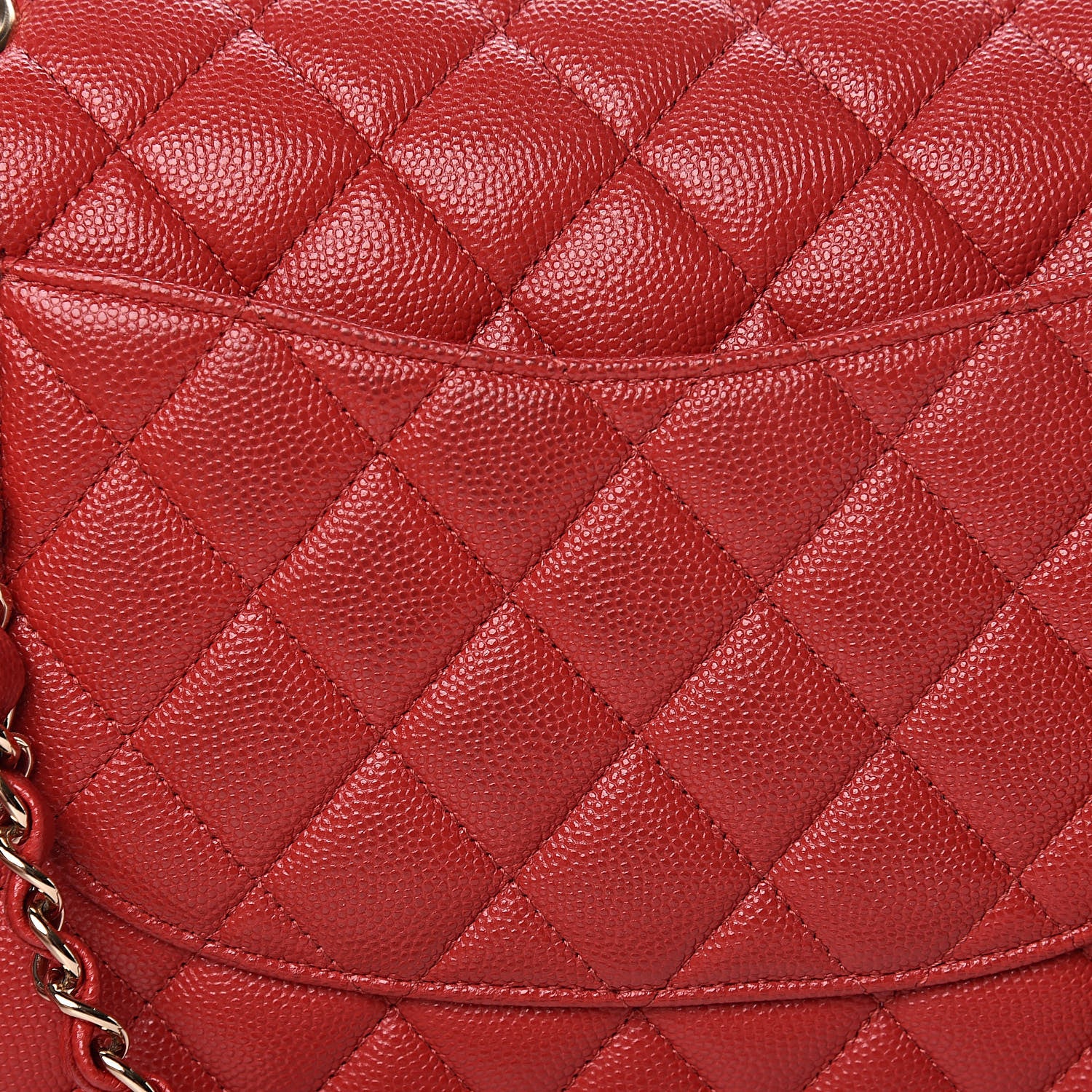 Chanel Caviar Quilted Medium Double Flap Red 11 of 11
