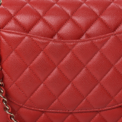 Chanel Caviar Quilted Medium Double Flap Red 11 of 11