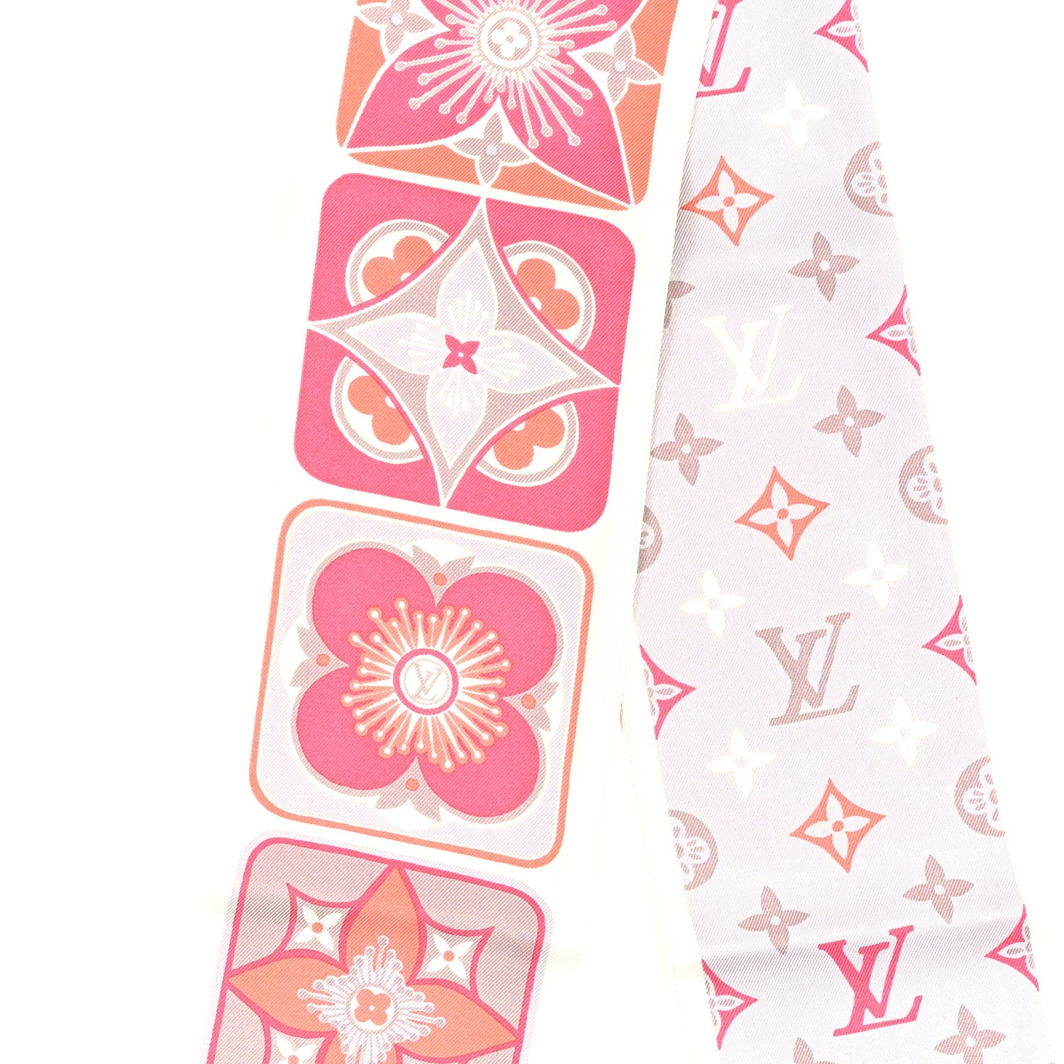 Louis Vuitton Silk Kamonogram Bandeau Corail 2 of 3