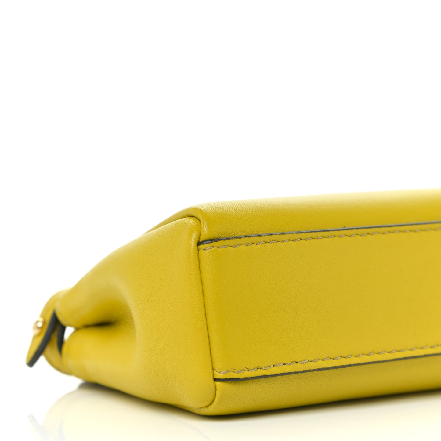 Shiny Nappa Micro Peekaboo Iconic Satchel Lime