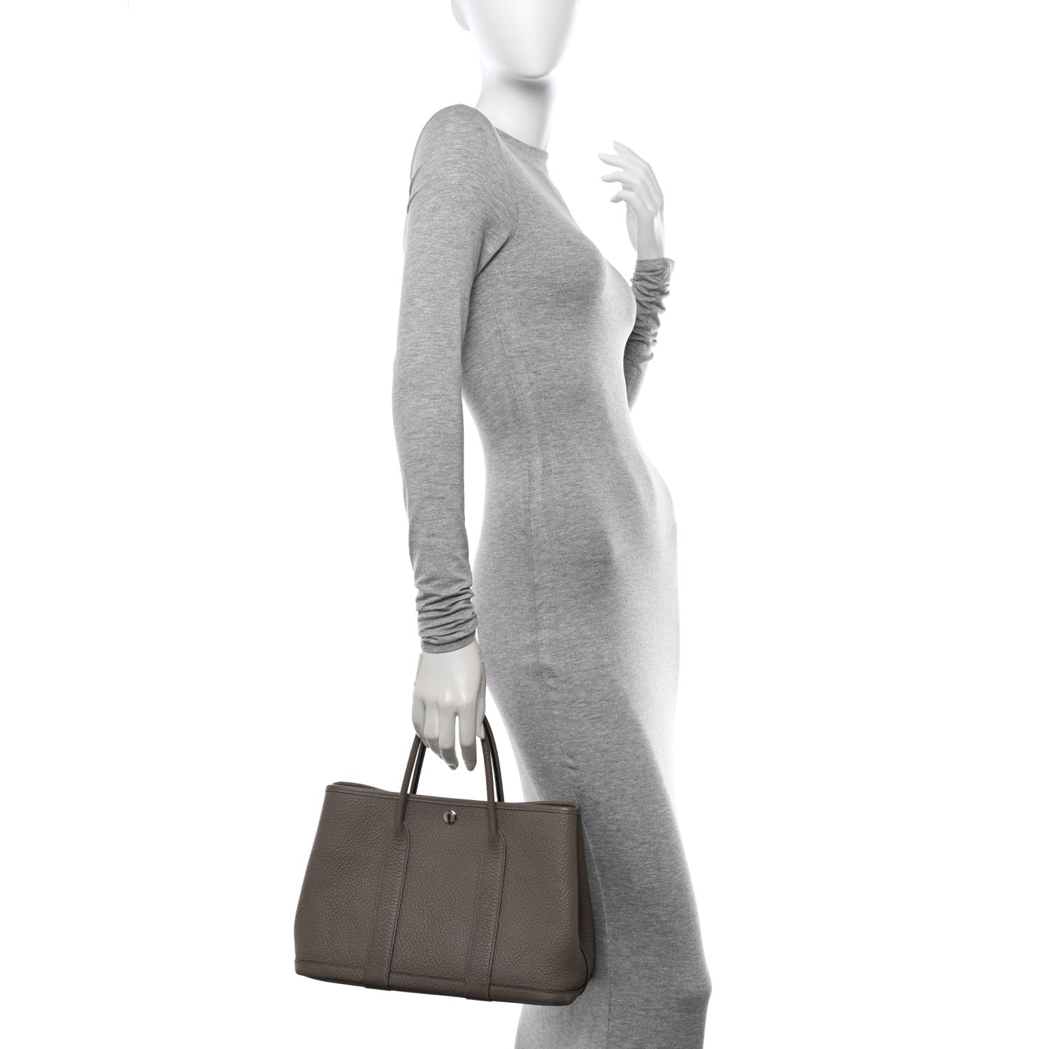 Hermes Vache Country Garden Party 30 TPM Gris Asphalte 2 of 12