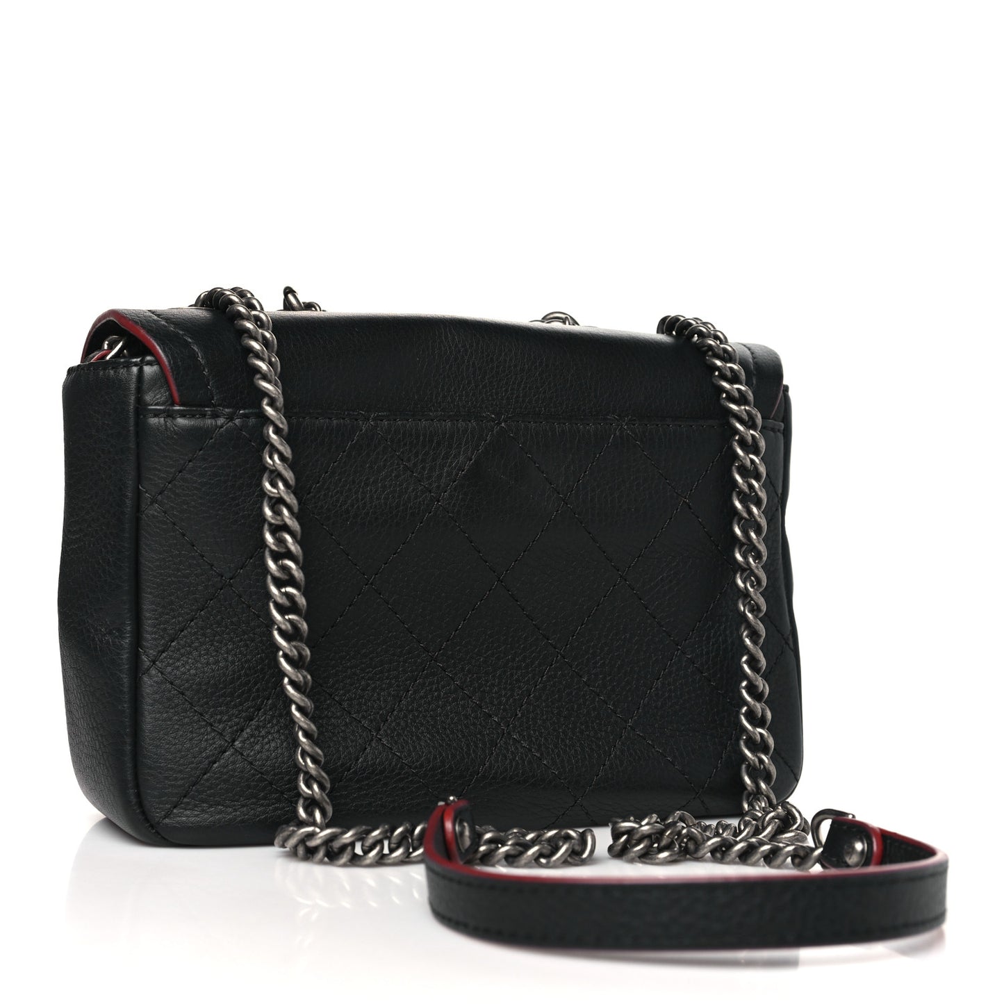 Grained Calfskin Archi Chic Flap Black