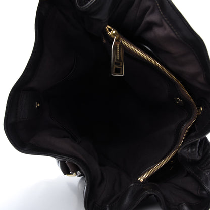 Burberry Calfskin Quilted Belt Tote Black 6 of 21