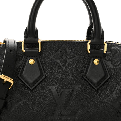 Louis Vuitton Empreinte Monogram Giant Speedy Bandouliere 20 Black 7 of 11