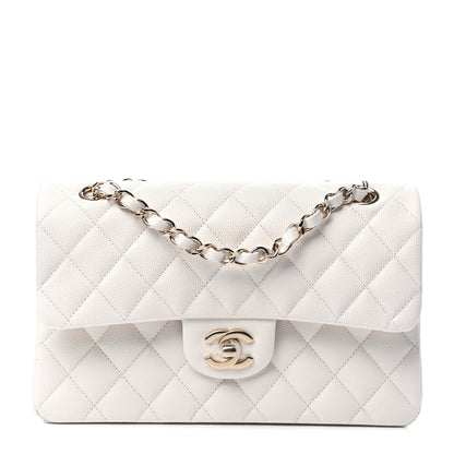 Chanel Caviar Quilted Small Double Flap White 1 of 4
