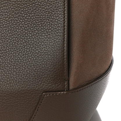 Christian Louboutin Suede Grained Calfskin Studded Large Eloise Satchel Brown 11 of 11