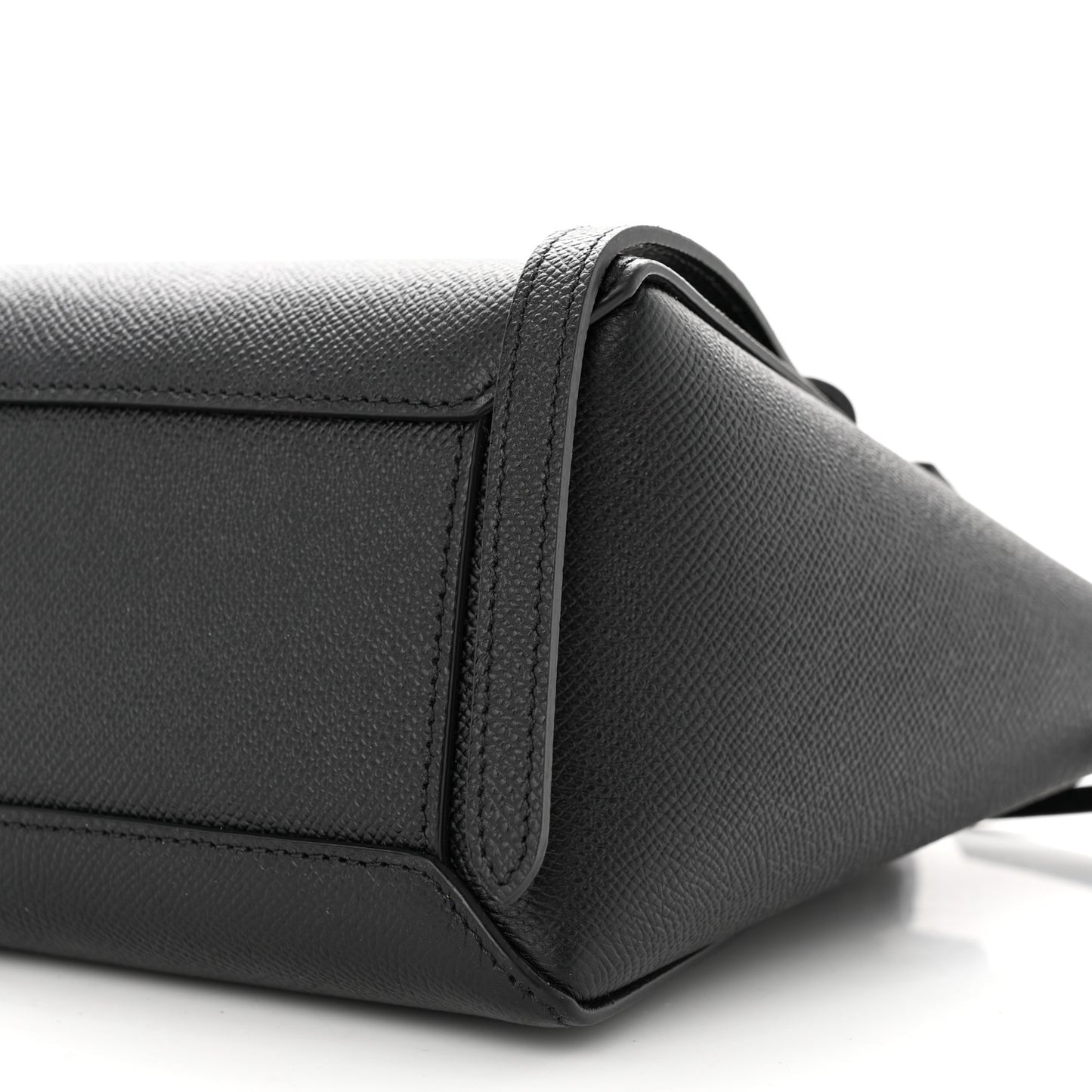Grained Calfskin Nano Belt Bag Black