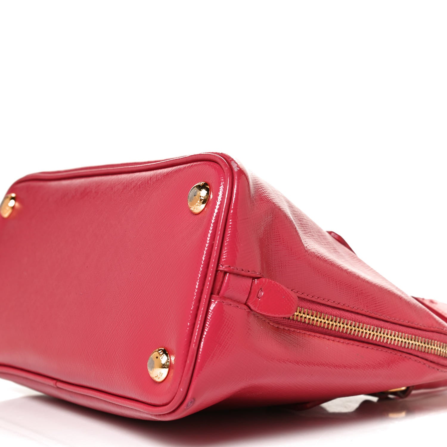 Prada Saffiano Vernice Mini Promenade Double Zip Tote 10 of 13