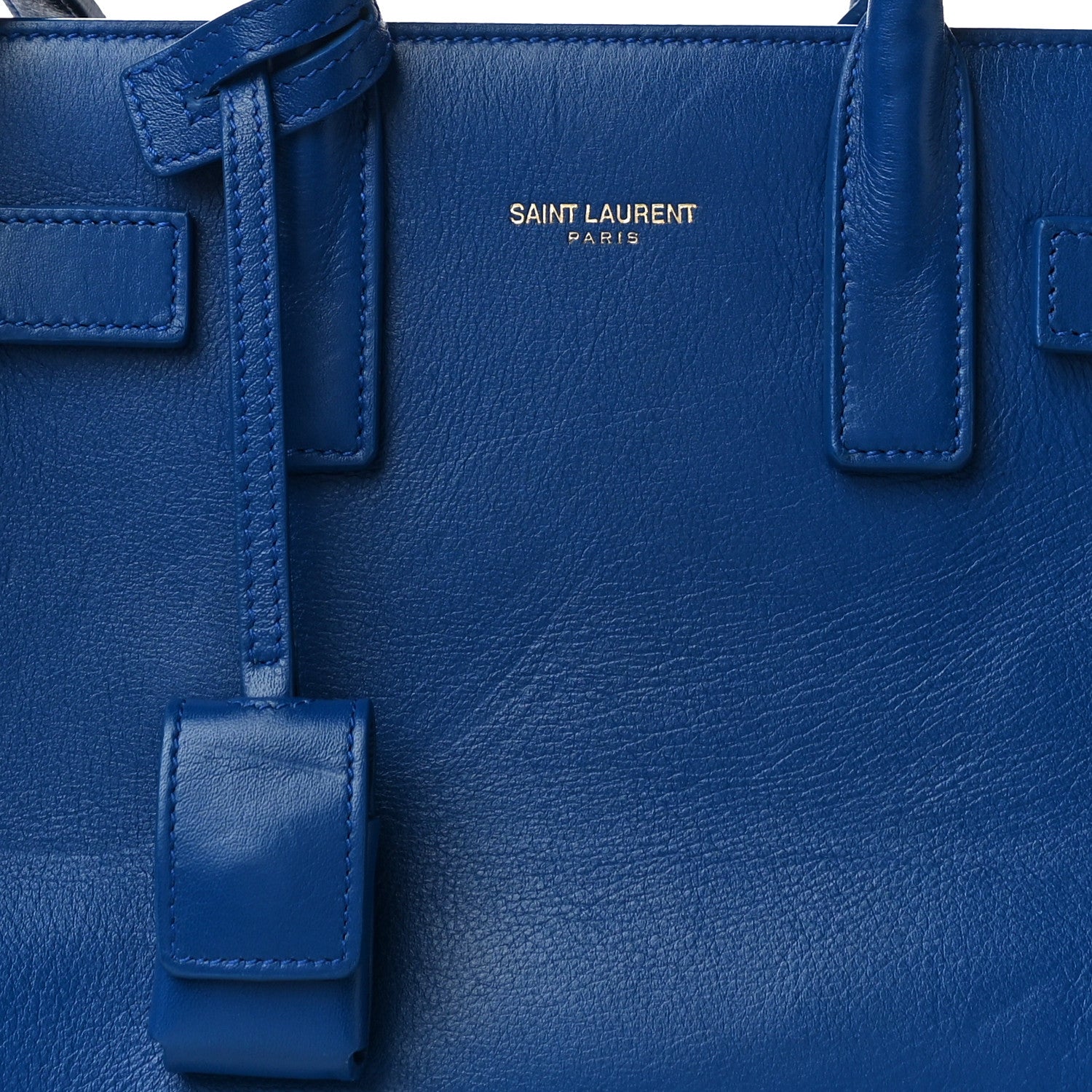 Saint Laurent Calfskin Nano Sac De Jour Royal Blue 7 of 9