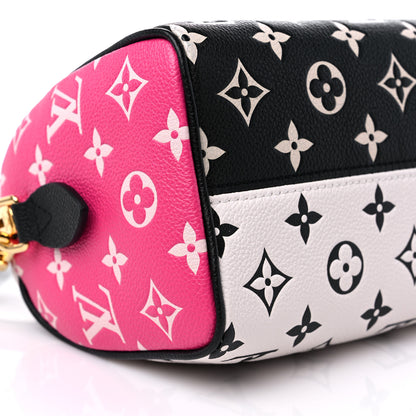 Louis Vuitton Empreinte Monogram Spring in the City Speedy Bandouliere 20 Black White Pink 7 of 8