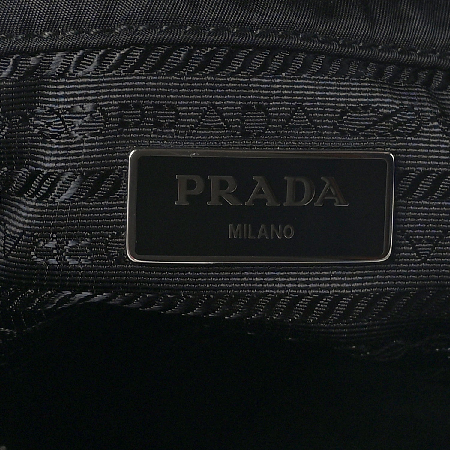 Prada Re-Nylon Nappa Triangle Quilted Padded Double Handled Zip Pocket Tote Black 6 of 8