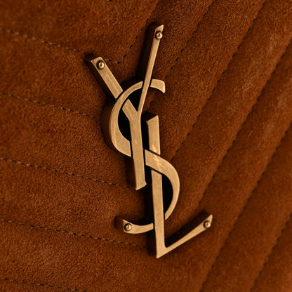 Saint Laurent Suede Matelasse Monogram Lou Camera Bag Cinnamon 10 of 12