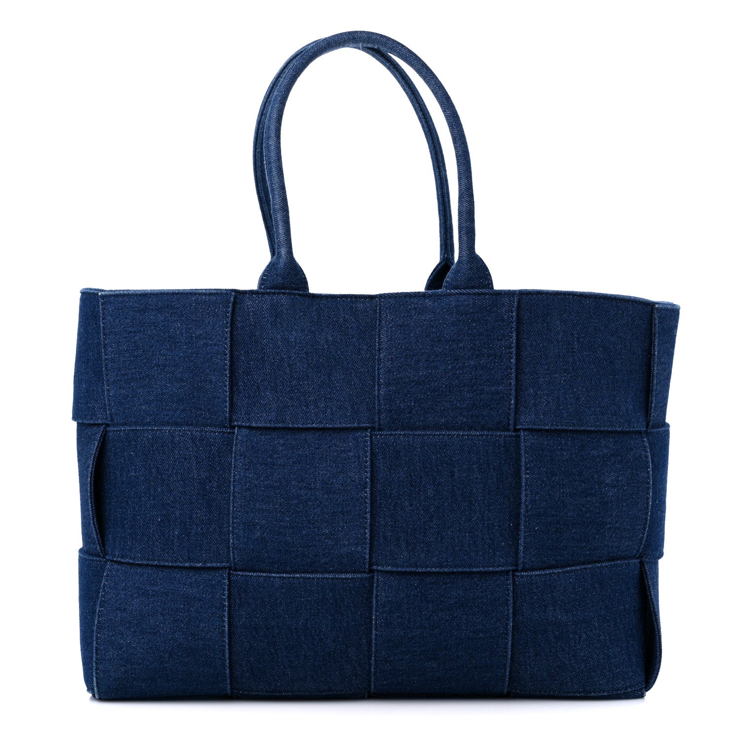 Bottega Veneta Denim Maxi Intrecciato Mens Arco Tote 3 of 8