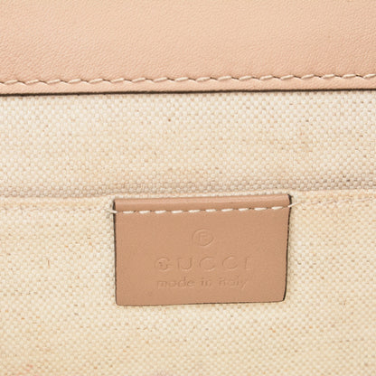 Gucci Calfskin Bamboo Web Medium Dionysus Top Handle Bag Camelia Bright Evergreen Hibiscus Red 8 of 16