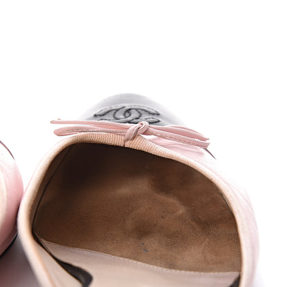 Chanel Lambskin Cap Toe CC Mules 39.5 Pink Black 17 of 17