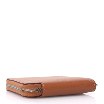 Hermes Evercolor Barenia Silk'In Compact Wallet Gold 4 of 9