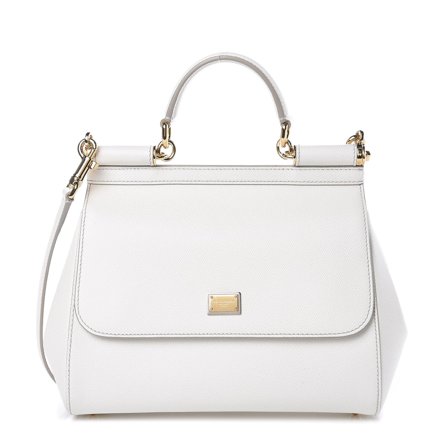 Dauphine Medium Miss Sicily Satchel White
