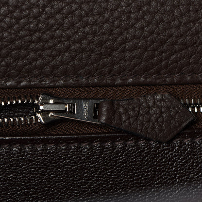 Hermes Taurillon Clemence Kelly Retourne 35 Chocolate 28 of 37