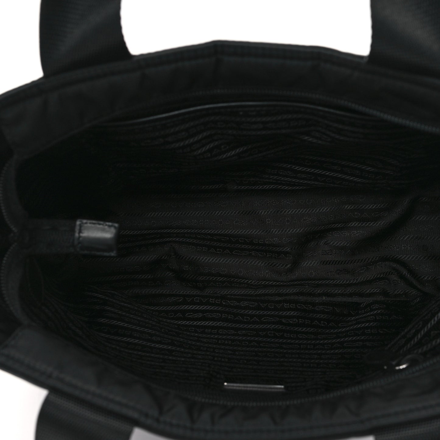Nylon Vela East West Shopper Tote Black