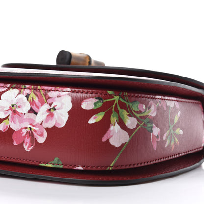 Gucci Shangai Calfskin Blooms Print Small Classic Bamboo Top Handle Bag Romantic Ceries Multicolor 9 of 12