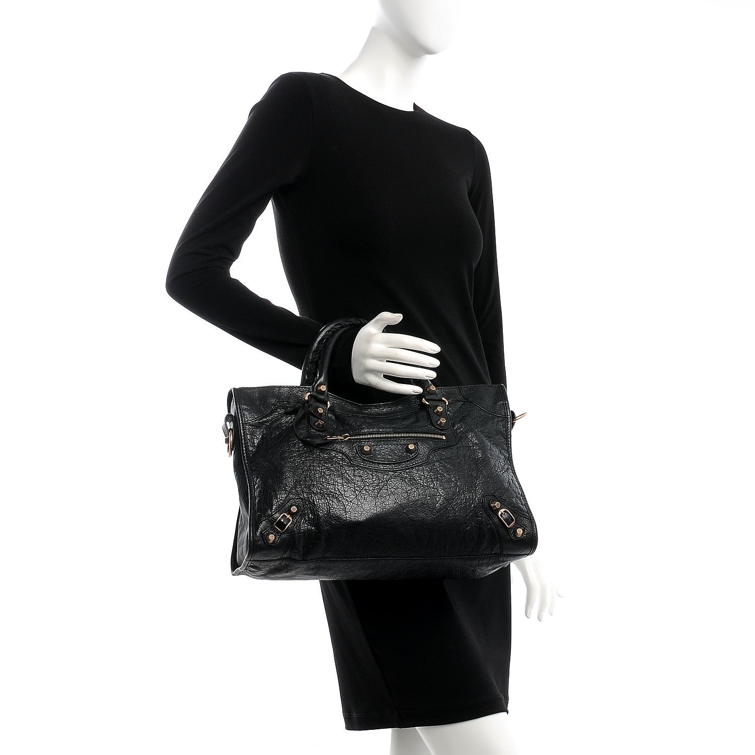 Balenciaga Agneau Giant 12 Rose Gold Hardware City Black 3 of 10