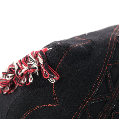 Christian Louboutin Cotton Embroidered Portugaba Black 9 of 10