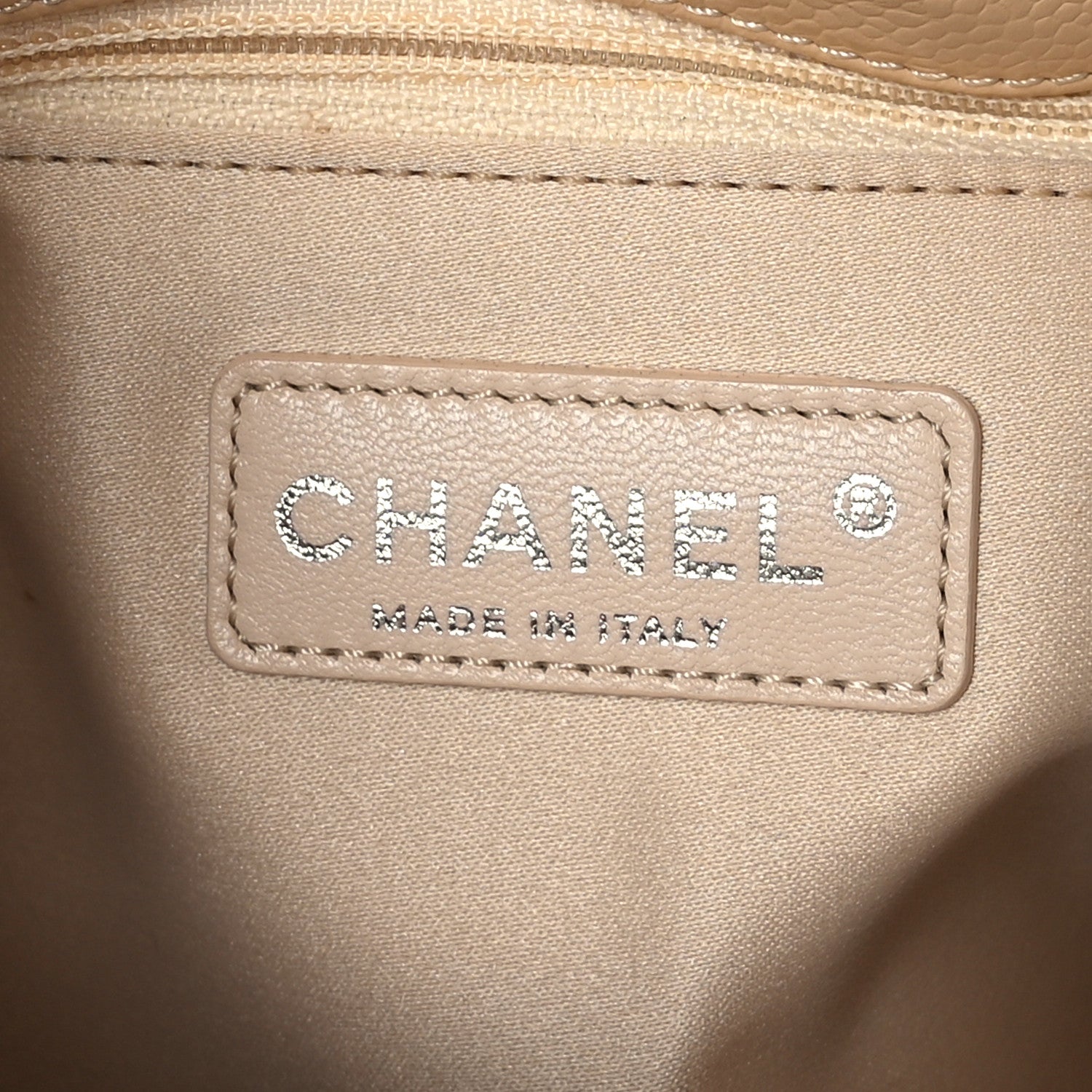 Chanel Caviar Quilted Grand Shopping Tote GST Beige Clair 7 of 12