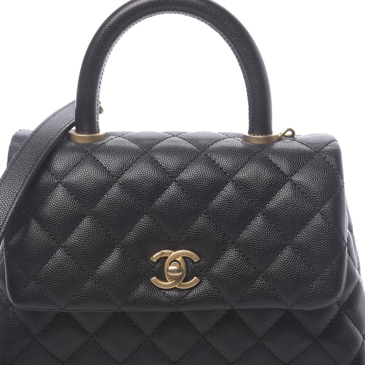 Chanel Caviar Quilted Mini Coco Handle Flap Black 10 of 10