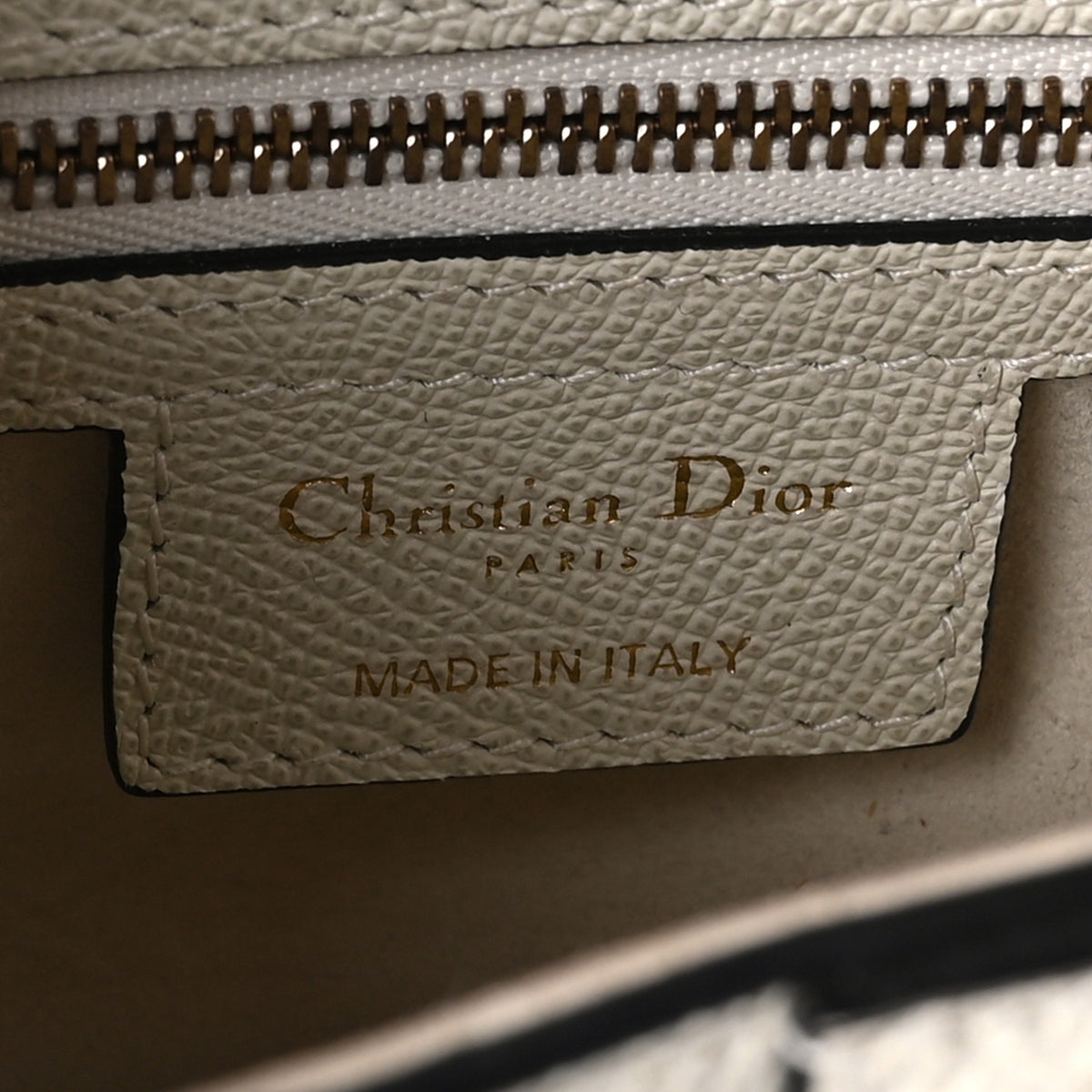 Christian Dior Grained Calfskin Saddle Bag White 6 of 11