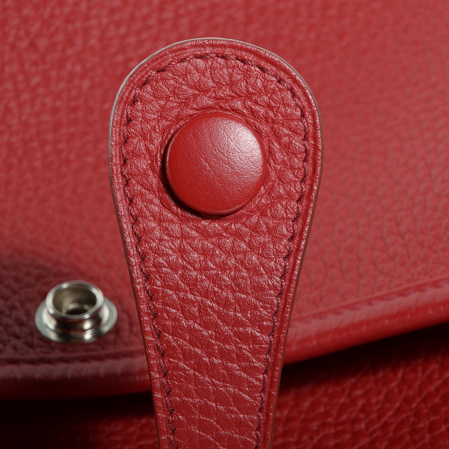 Hermes Taurillon Clemence Evelyne III PM Rouge Garance 3 of 15
