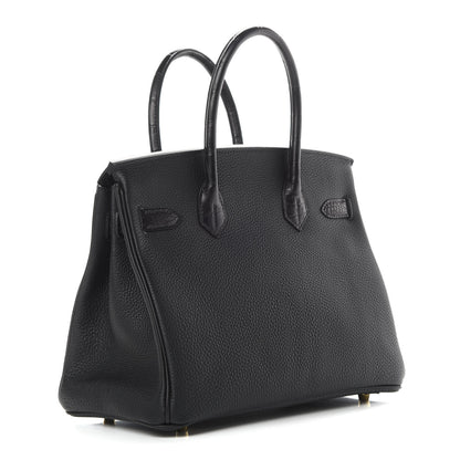 Hermes Togo Matte Alligator Birkin Touch 30 Black 3 of 37