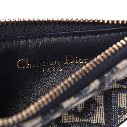 Christian Dior Oblique Saddle Coin Purse Blue 6 of 8