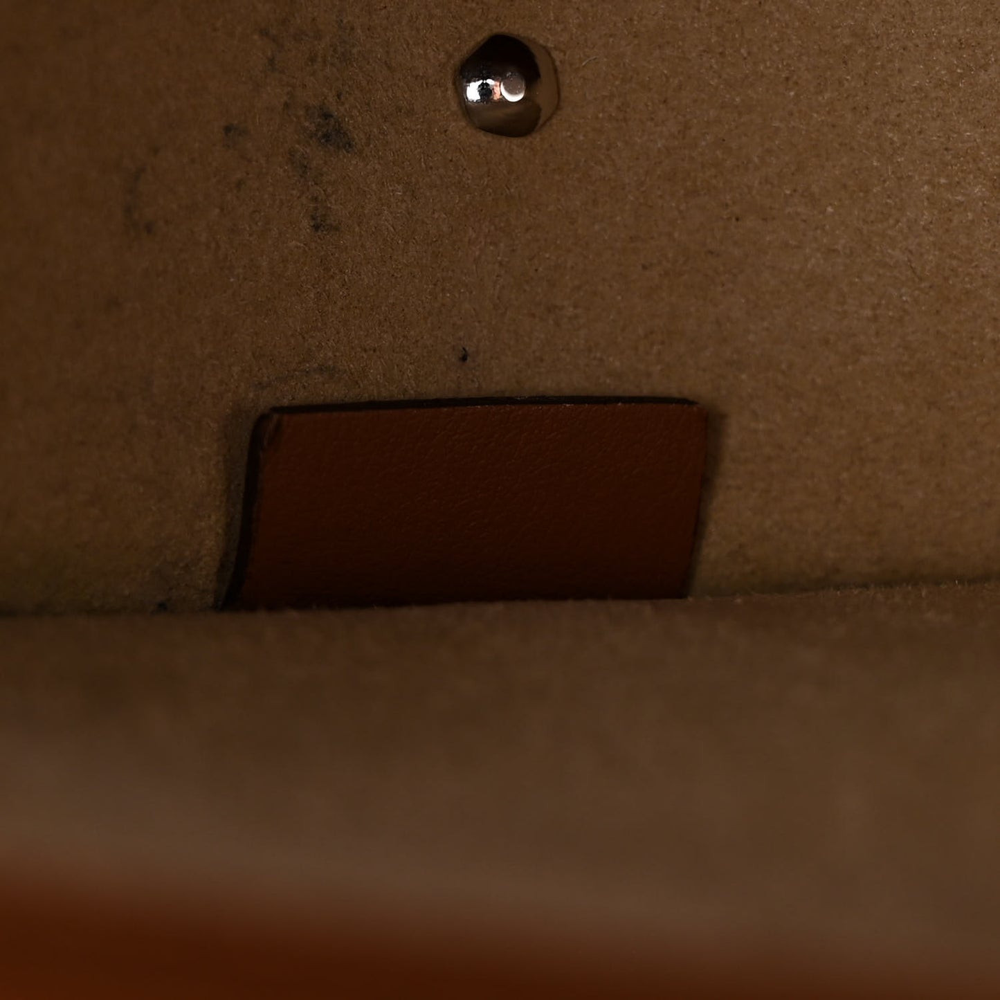 Calfskin Mini Infinity Saddle Bag Cognac