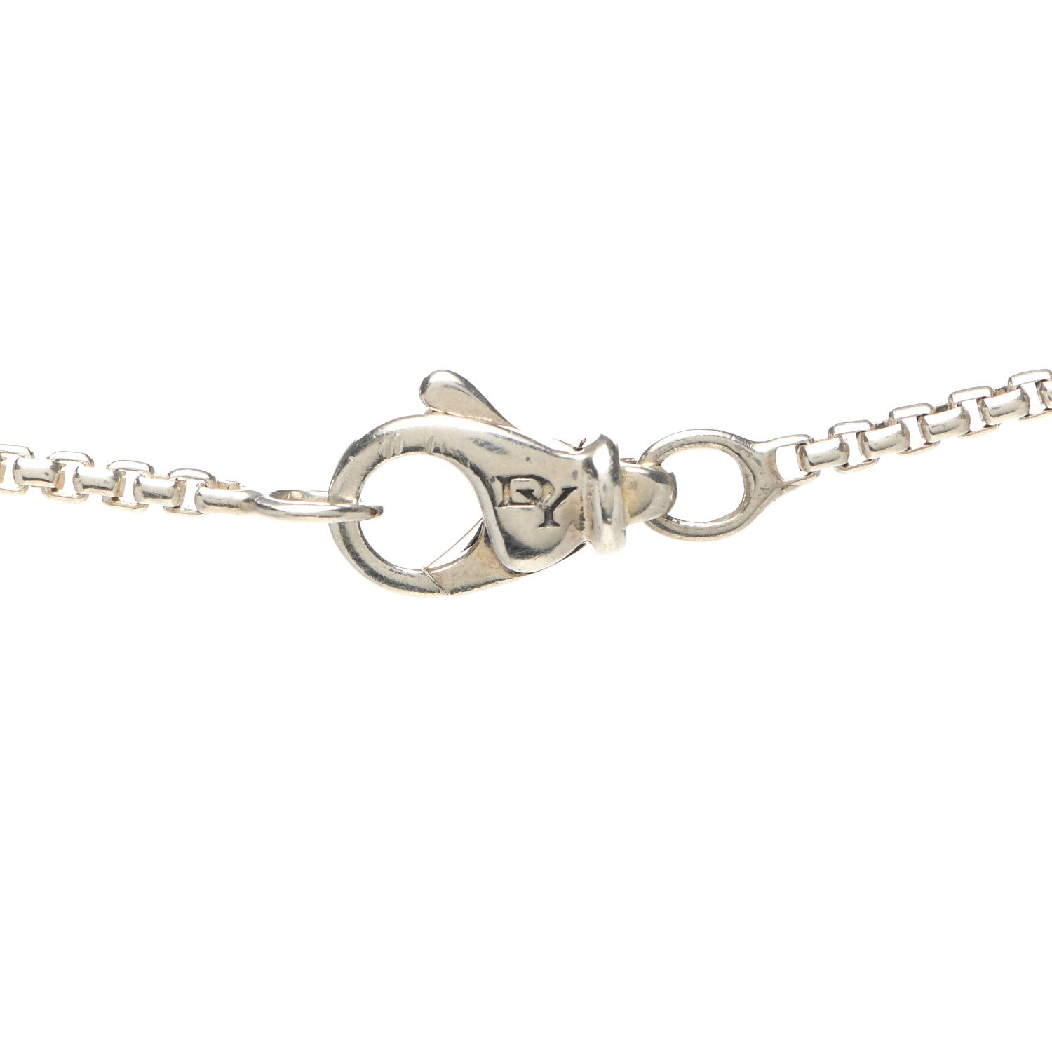 David Yurman Sterling Silver 1.7mm Baby Box Chain Necklace 18" 4 of 4