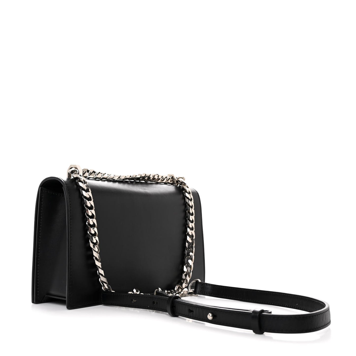 Calfskin Knuckle Shoulder Bag Black