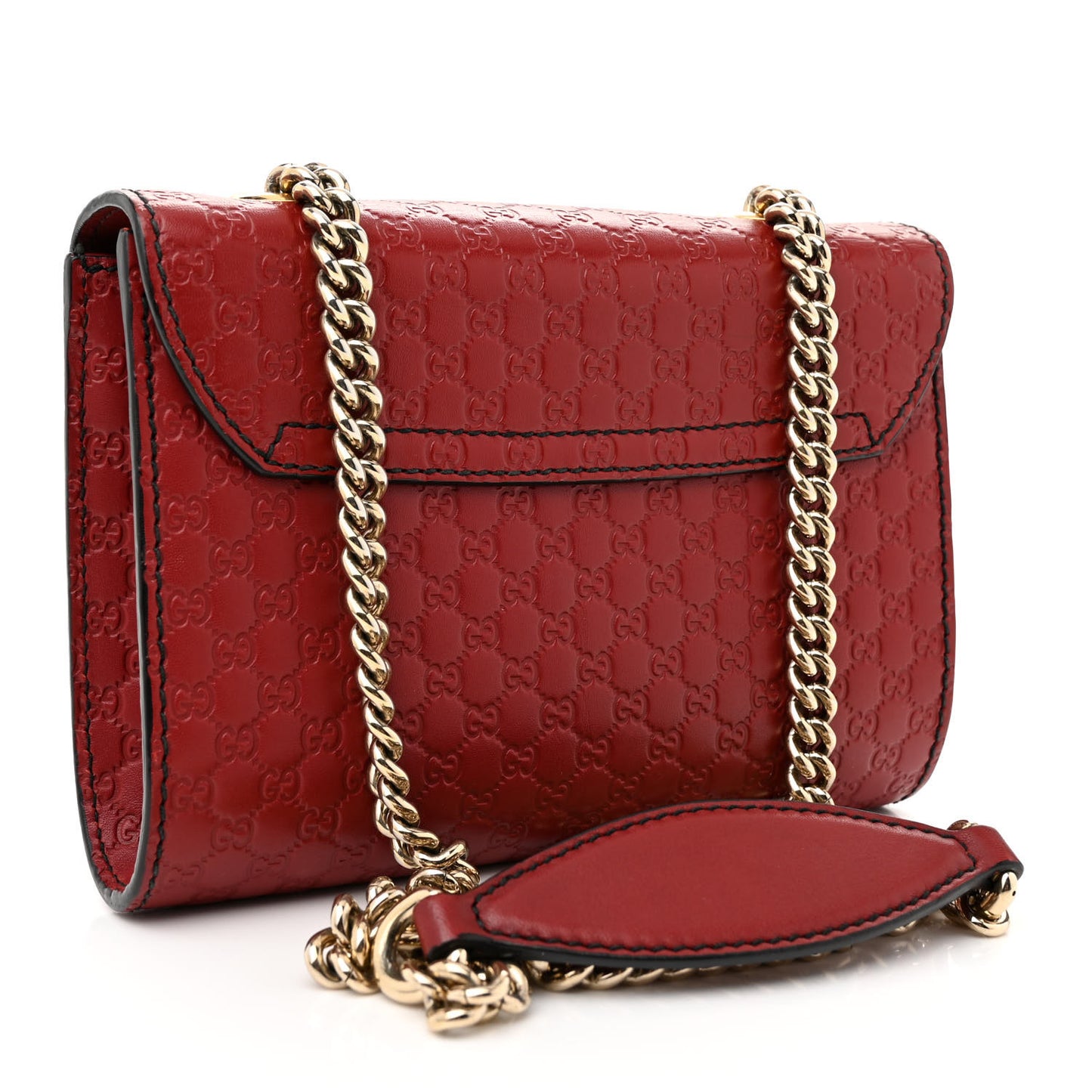 Soft Microguccissima Mini Emily Chain Shoulder Bag Rosso