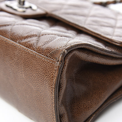 Chanel Crumpled Grained Calfskin Jumbo CC Crave Flap Beige 8 of 11