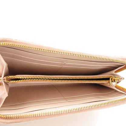 Prada Saffiano Metal Zip Around Wallet Cammeo 5 of 8