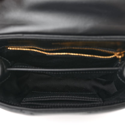 Saint Laurent Calfskin Y Quilted Monogram Toy Loulou Crossbody Bag Black 5 of 12