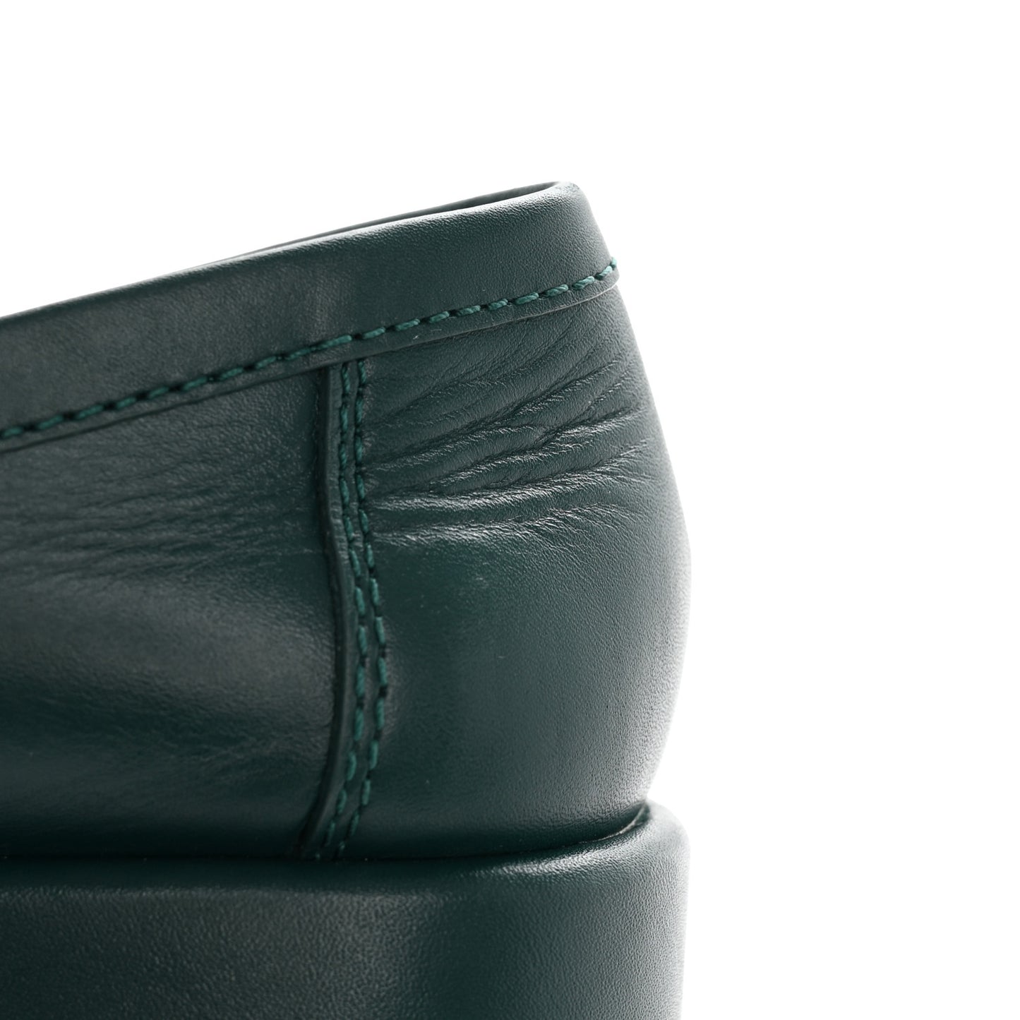 Calfskin CC Platform Loafers 39 Green