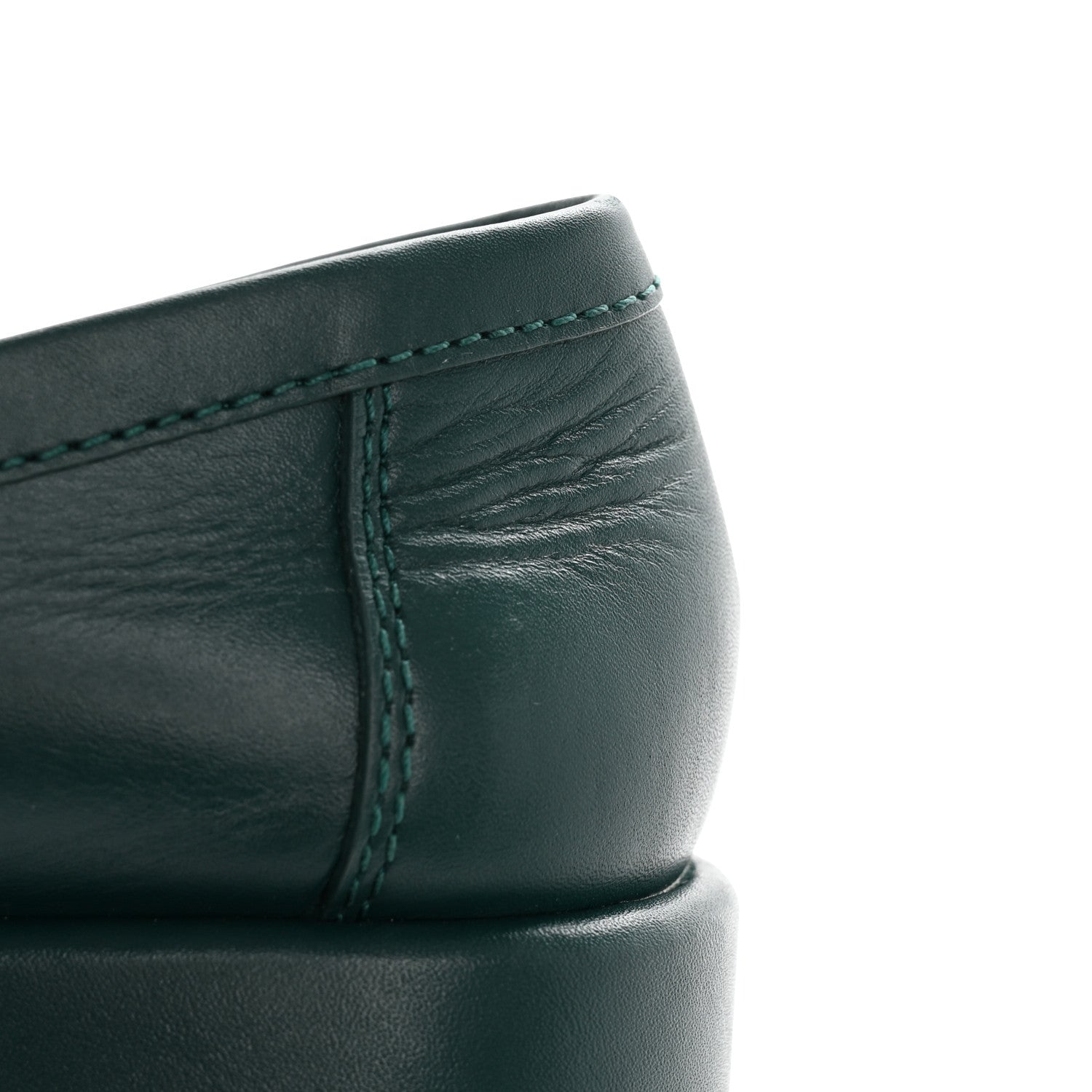 Chanel Calfskin CC Platform Loafers 39 Green 12 of 13