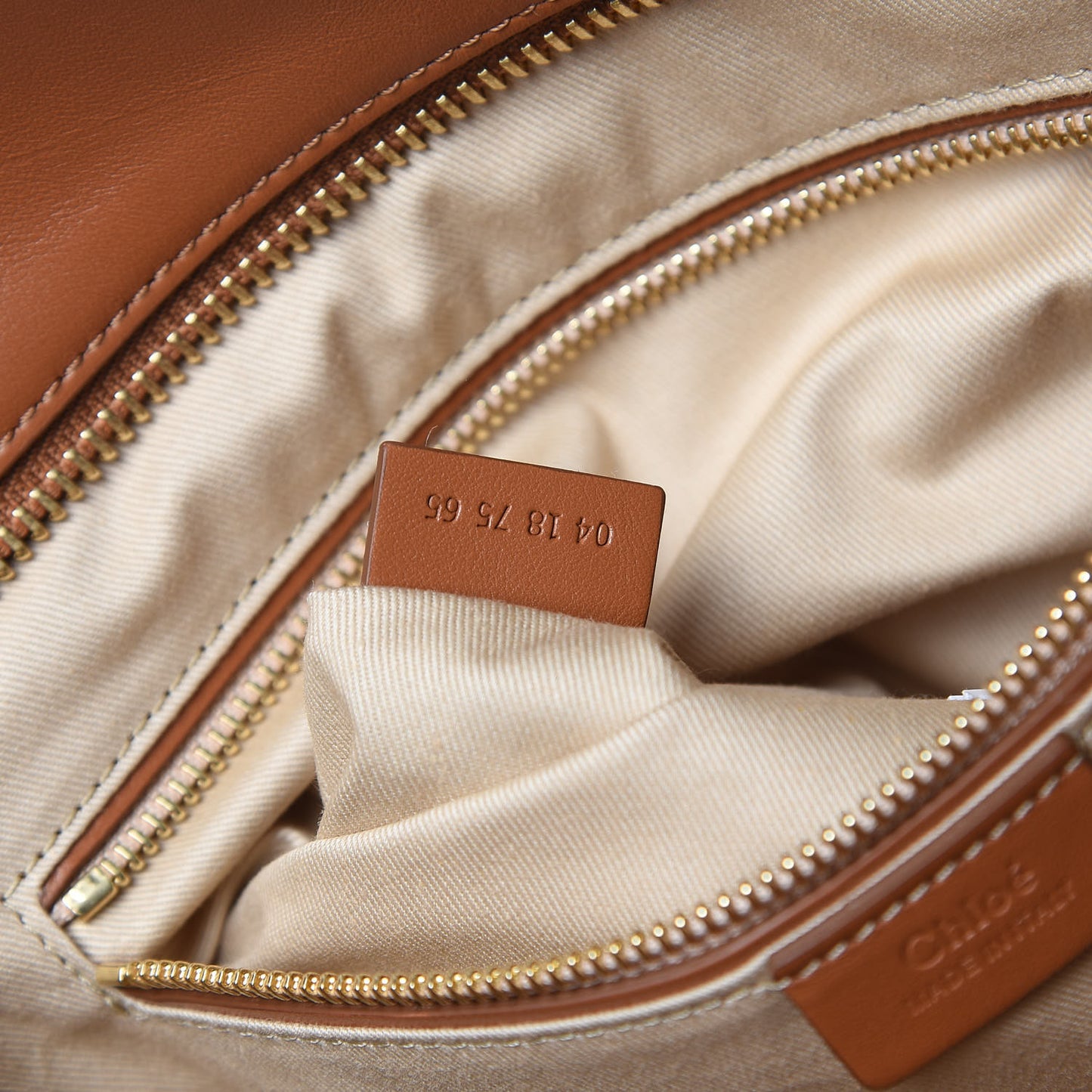Smooth Calfskin Little Horses Embroidered Tao Zipped Tote Caramel
