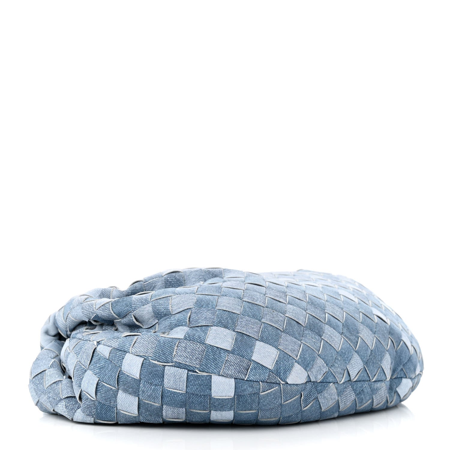Bottega Veneta Nappa Denim Effect Intrecciato Teen Jodie Hobo Denim 4 of 11