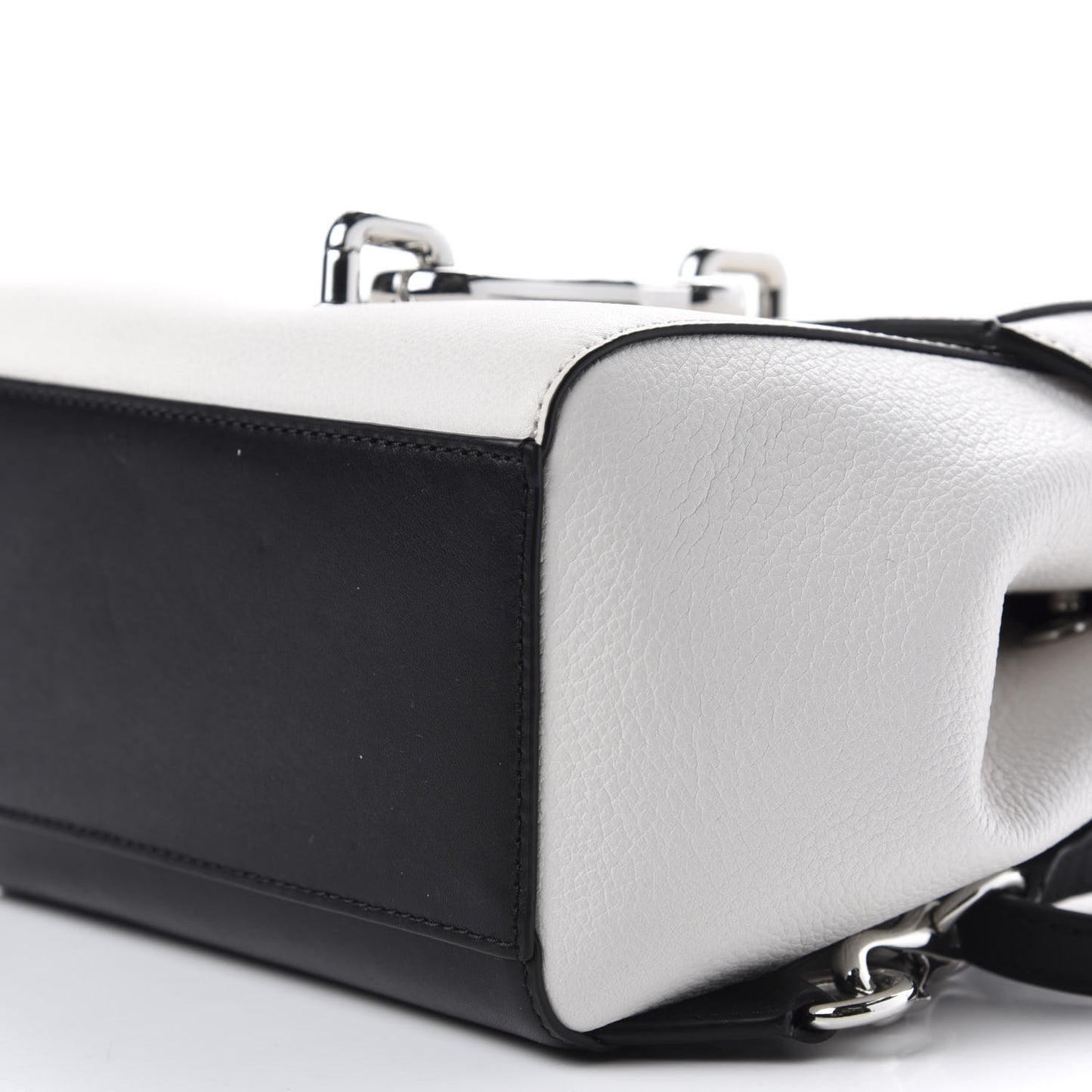 Calfskin Mini Hook Backpack White