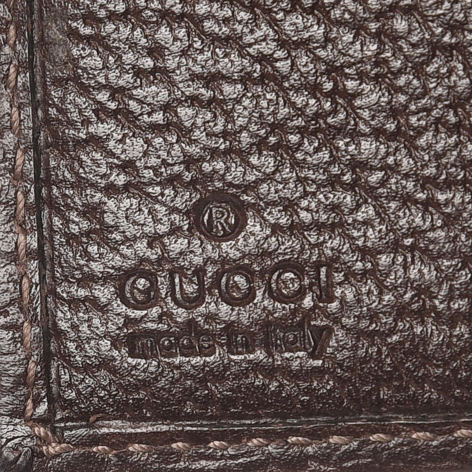 Gucci Monogram French Flap Wallet Dark Brown 6 of 7