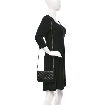 Chanel Caviar Quilted Wallet on Chain WOC Black 2 of 10
