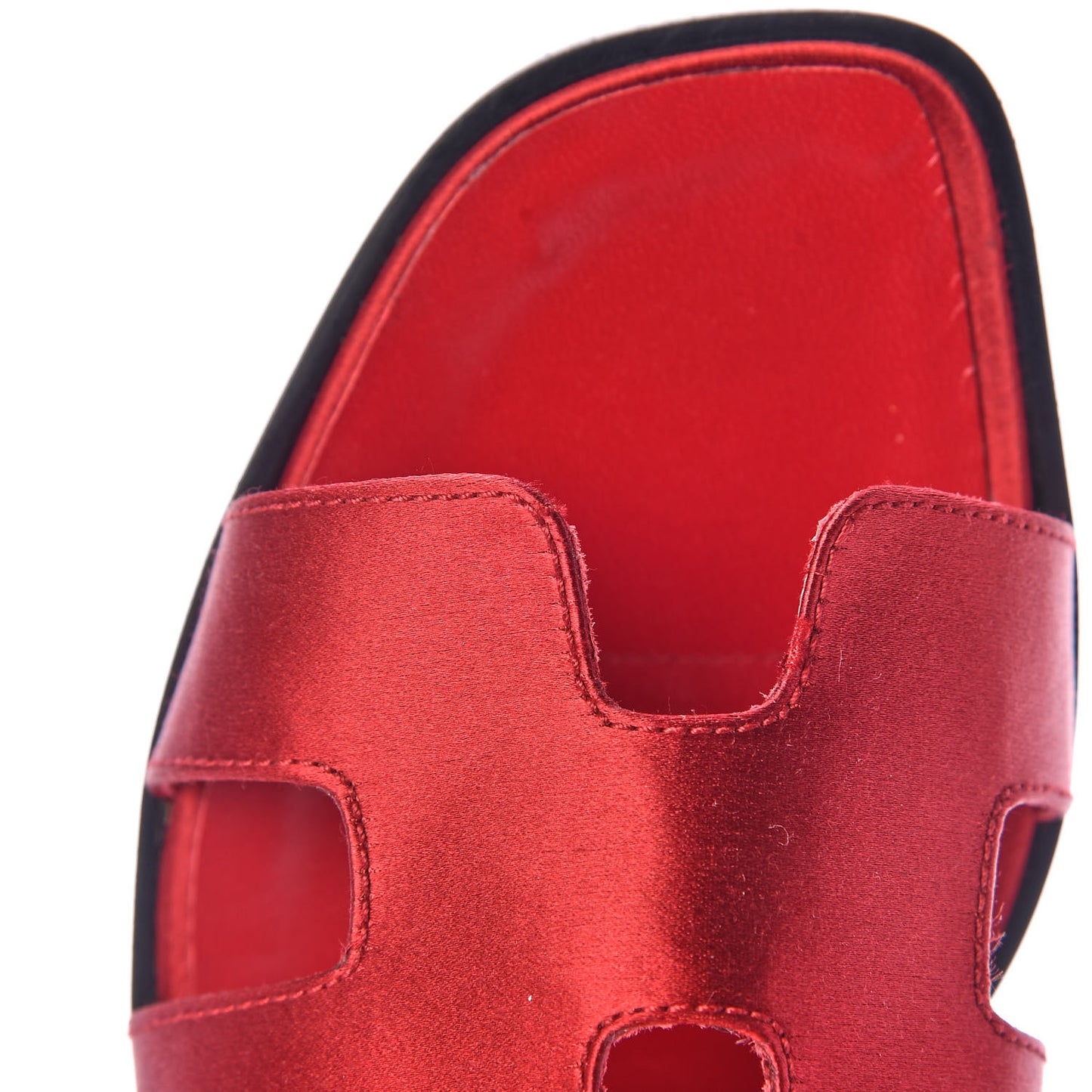 Satin Oran Sandals 38.5 Red