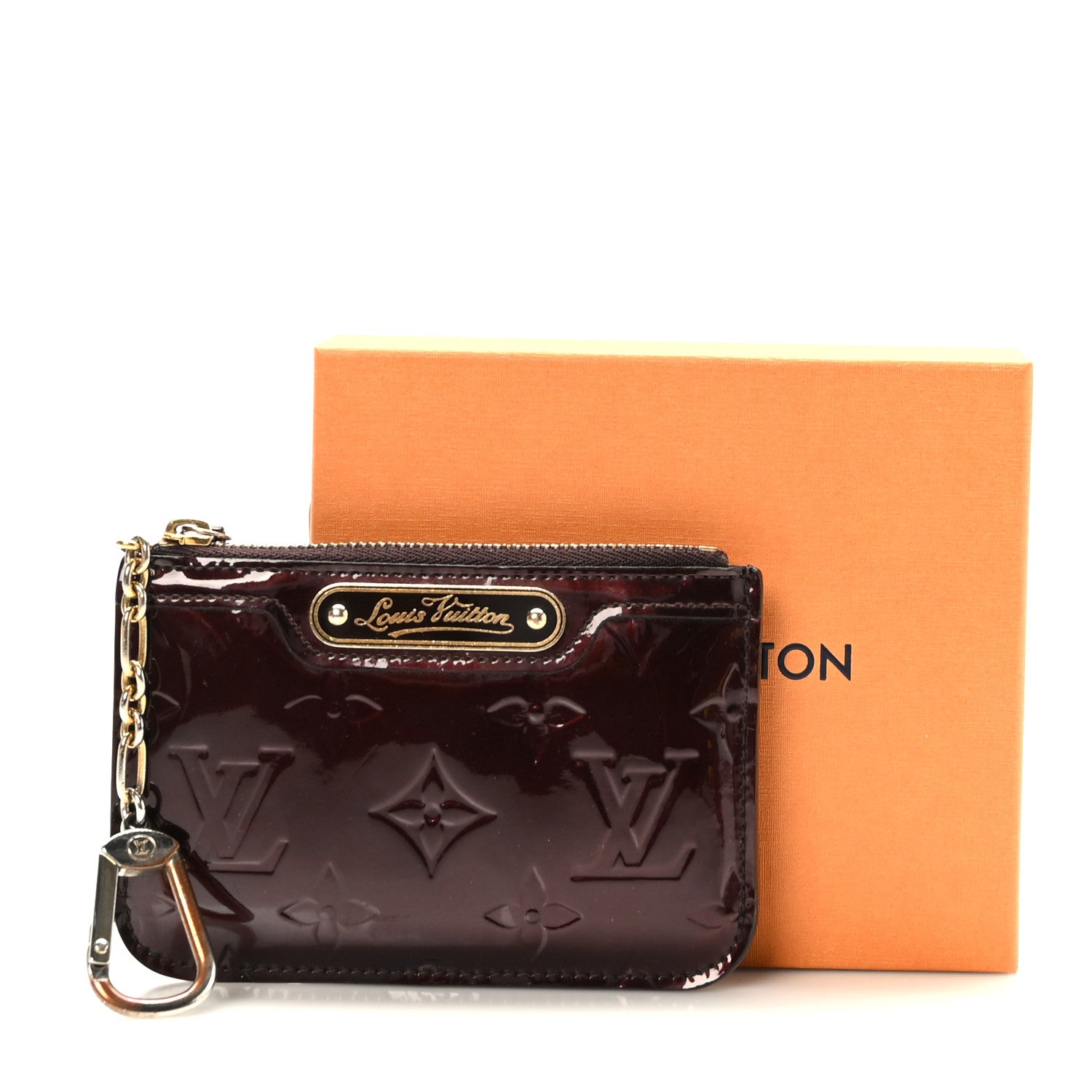 Louis Vuitton Vernis Key Pouch Amarante 3 of 7