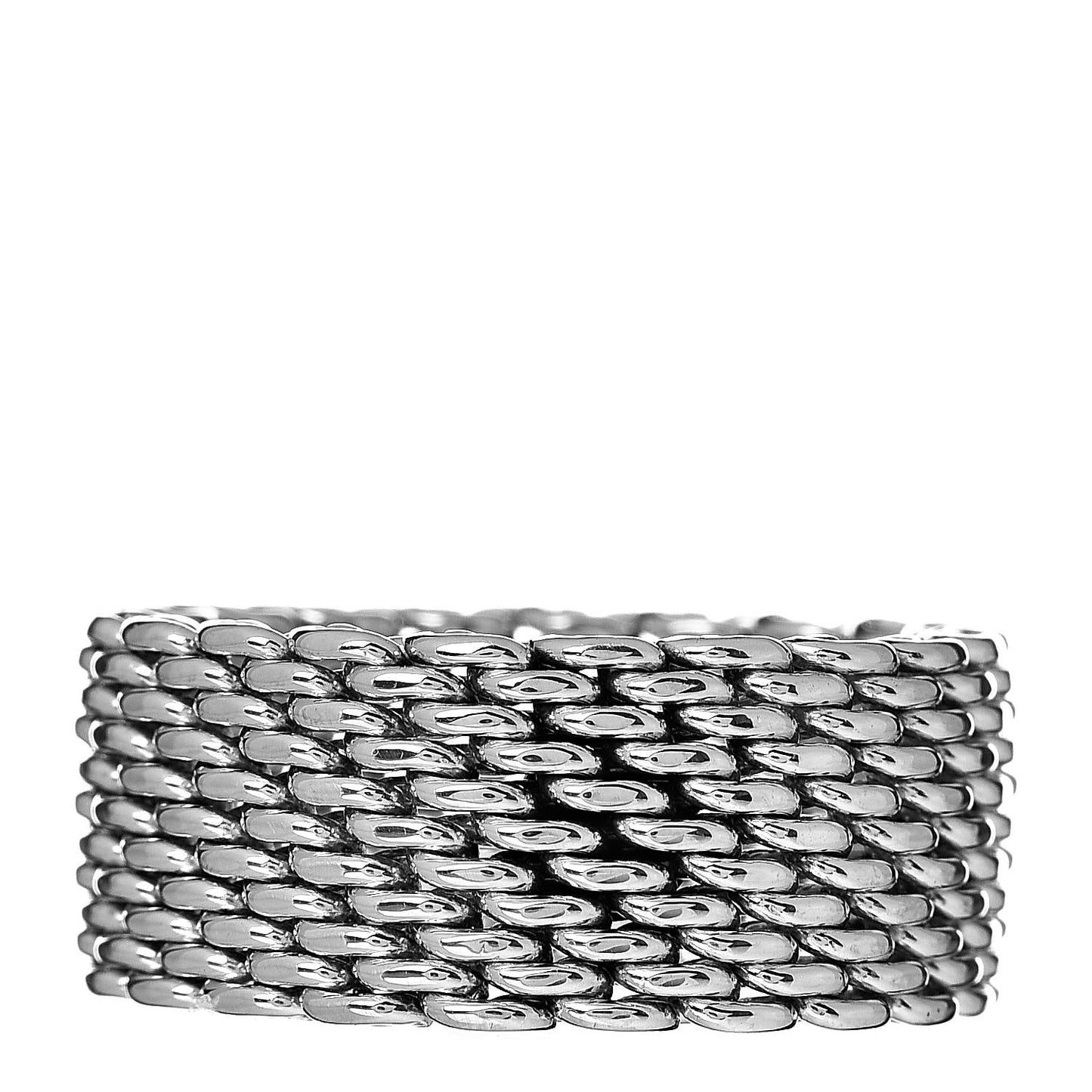 Sterling Silver Mesh Somerset Ring 57 8