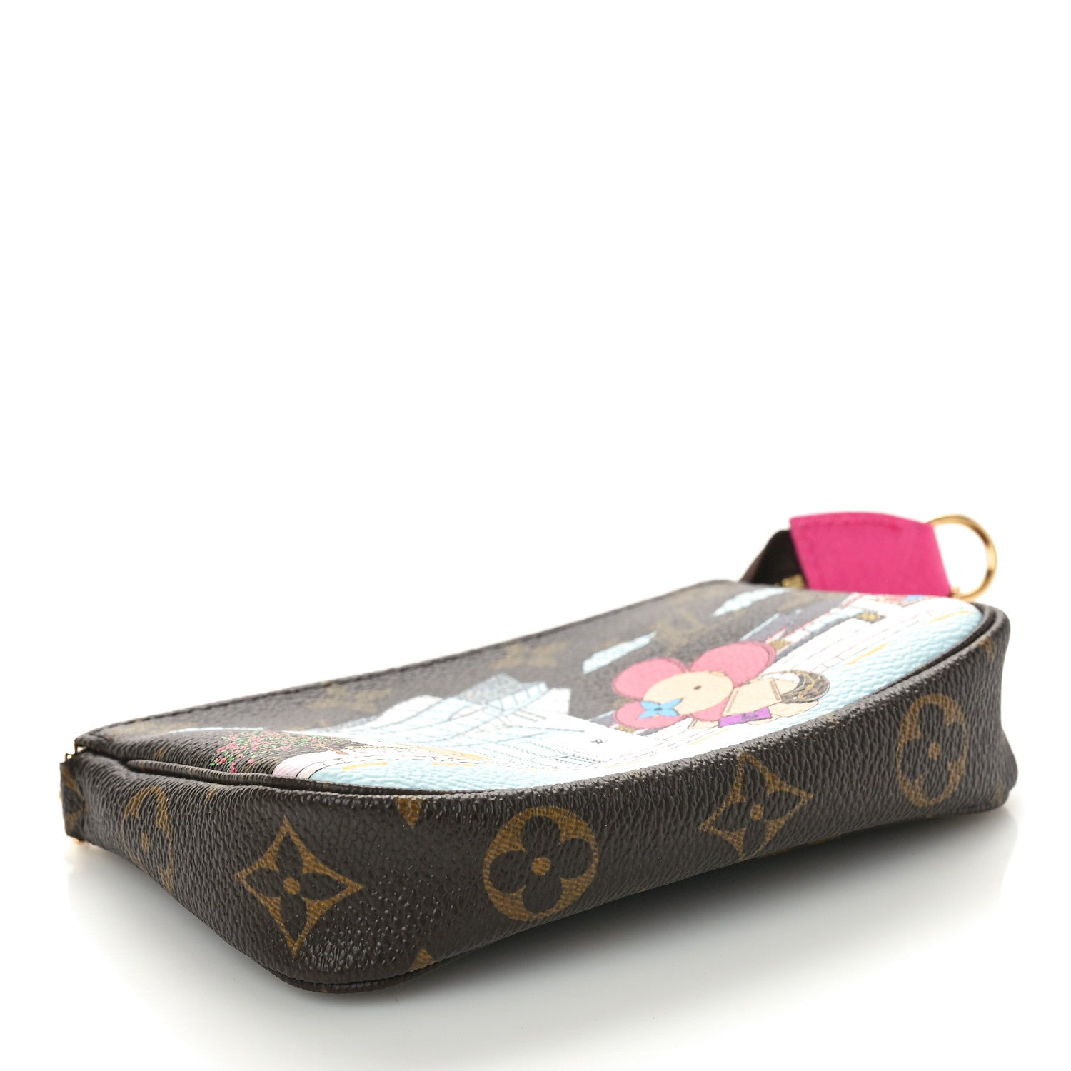 Louis Vuitton Monogram 2022 Christmas Animation Seoul Mini Pochette Accessories Fuchsia 4 of 10